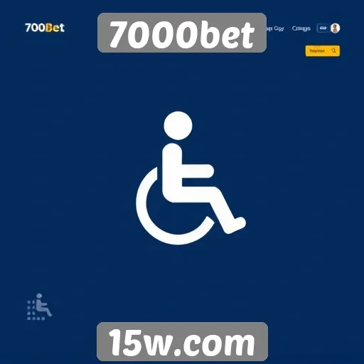 Acessibilidade e interface do site 7000bet
